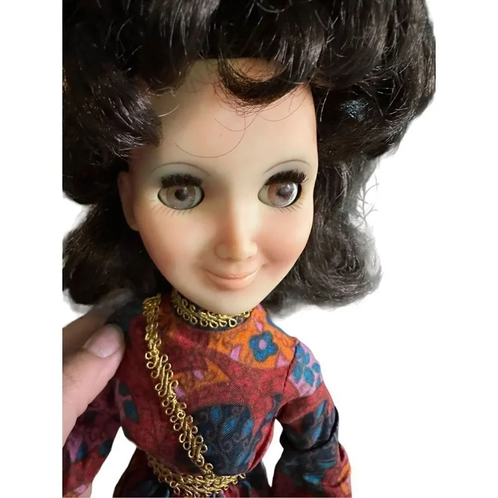 Vintage Hasbro 1972 Aimee Doll Brunette Mother Brown Eye Fashion Twist Waist 18”